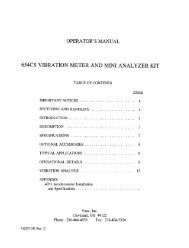 654cs vibration meter and mini analyzer kit - Vitec, Inc
