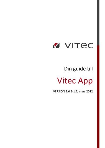 Vitec App MS SS - Vitec Hjälpen Säljstöd