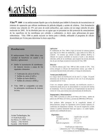 Vitec 1000 - Wetmex