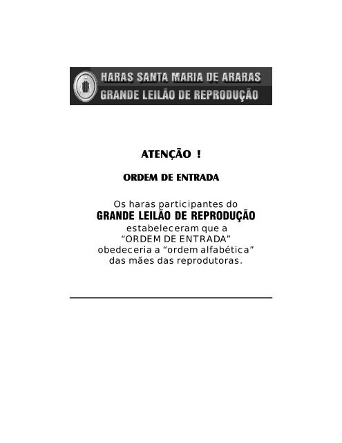 SANTA MARIA DE ARARAS - Bagé (18 Abril - RS