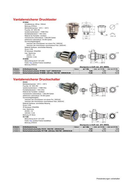 Schalter - Riedl Electronic