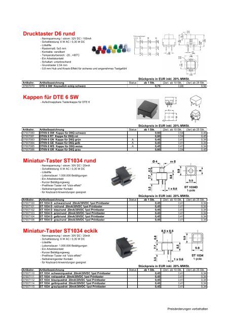 Schalter - Riedl Electronic