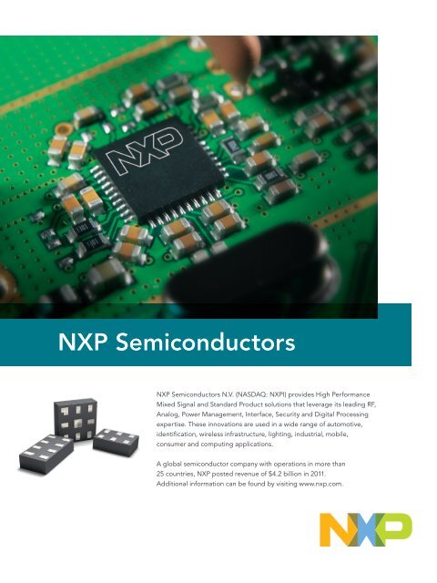 NXP Applications  NXP Semiconductors