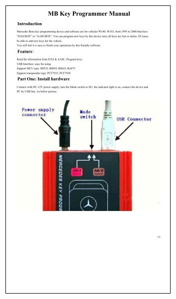 MB Key Programmer Manual