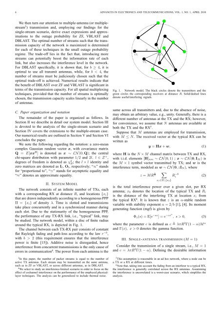 channel - Advances in Electronics and Telecommunications