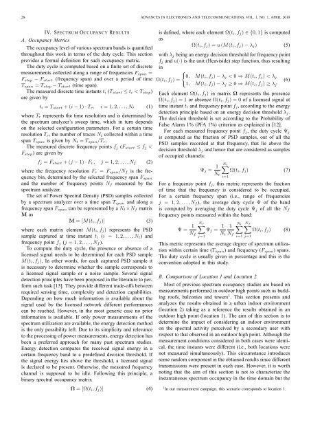 channel - Advances in Electronics and Telecommunications