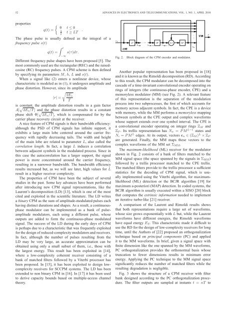 channel - Advances in Electronics and Telecommunications