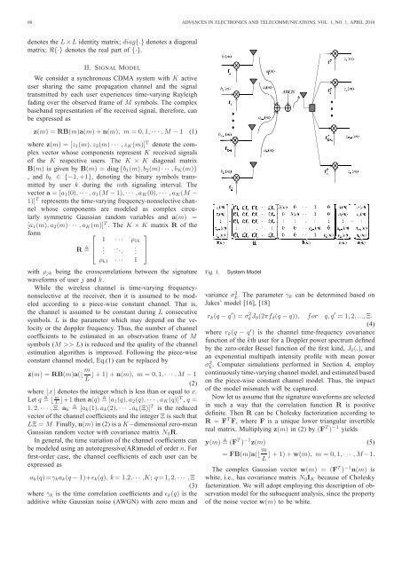 channel - Advances in Electronics and Telecommunications