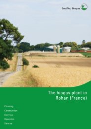 EnviTec Biogas Referenz Rohan, Frankreich