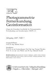 Photogrammetrie Fernerkundung Geoinformation - DGPF