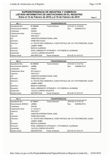 Inscrip 2010-02-18.pdf - Superintendencia de Industria y Comercio