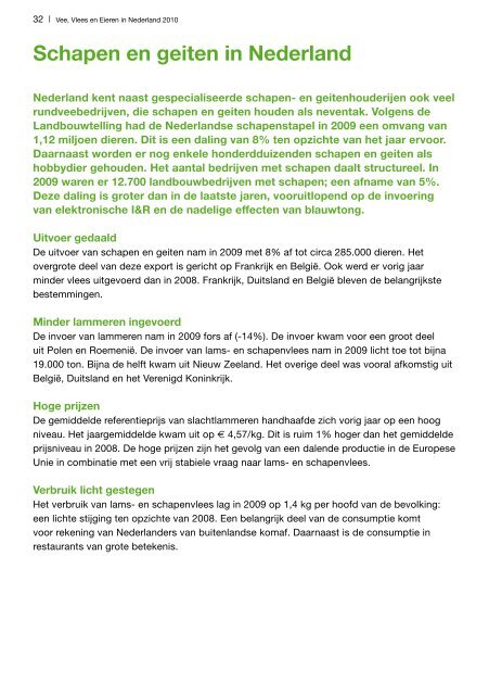 Vee, Vlees en Eieren in Nederland - Productschappen Vee, Vlees ...