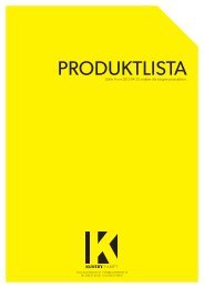 PRODUKTLISTA