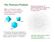 The Thomson Problem