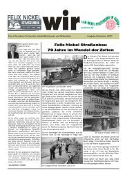 2007 12 WIR Zeitung - Felix Nickel Straßenbau GmbH & Co. KG