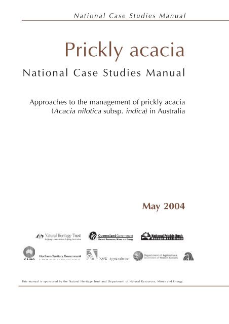 Section 1: Prickly acacia—ecology and threat - Weeds Australia