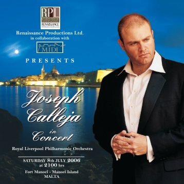 Joseph Calleja Joseph Calleja - Friends of Joseph Calleja