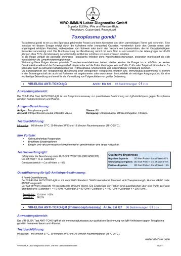 Toxo deutsch 05.2011.pdf - VIRO-IMMUN Labor-Diagnostika GmbH