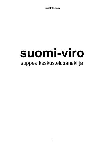 tulosta sanakirja - Viroinfo.com