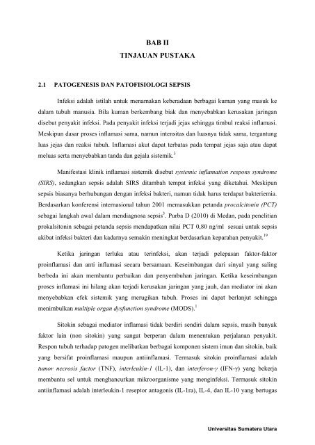 bab ii tinjauan pustaka - USU Institutional Repository - Universitas ...