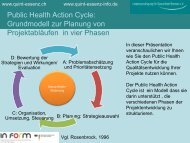 Public Health Action Cycle: Grundmodell zur Planung ... - quint-essenz