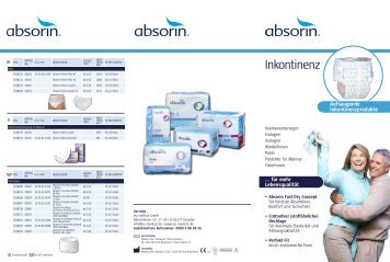 Produktflyer - Absorin - eu-medical GmbH Dresden