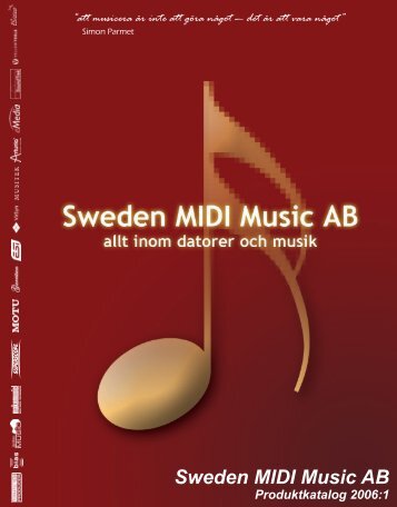 Sweden MIDI Music AB - Sunnanfjord Studio IT