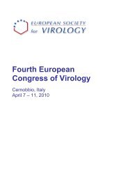 Fourth European Congress of Virology - SIV