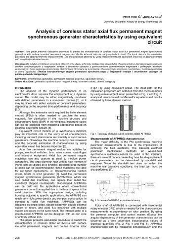 Analysis of coreless stator axial flux permanent magnet - Przegląd ...