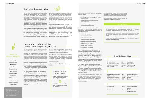 Ausgabe 04.2012 - dittgen Bauunternehmen GmbH