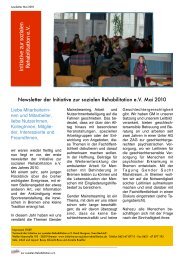 Newsletter Mai PDF - Initiative zur sozialen Rehabilitation eV