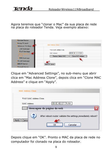 W268R - Guia de Configuração Modem Virtua (Net) (Pdf - Tenda