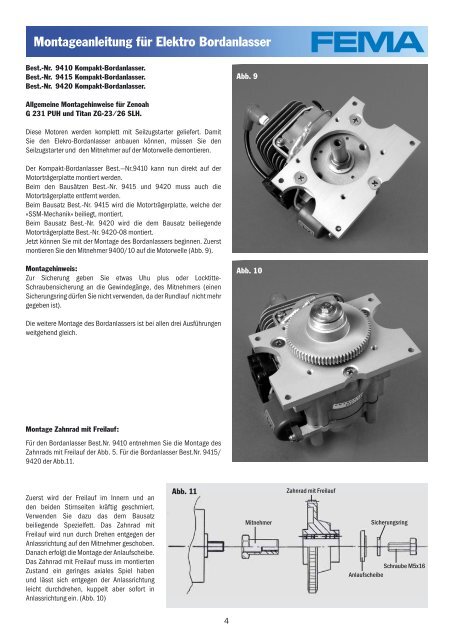 Kompakt-Bordanlasser - FEMA Modelltechnik