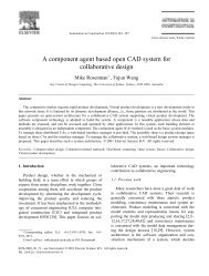 A component agent based open CAD system for ... - GRACO