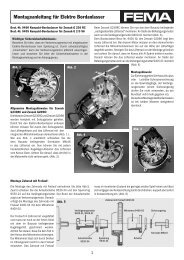 Montageanleitung für Elektro Bordanlasser - FEMA Modelltechnik