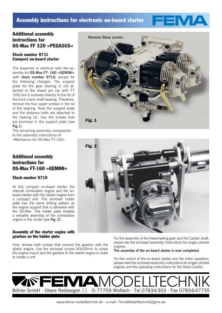 Assembly instructions for electronic on-board starters - FEMA ...