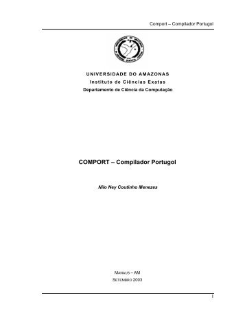 COMPORT – Compilador Portugol - Nilo Menezes