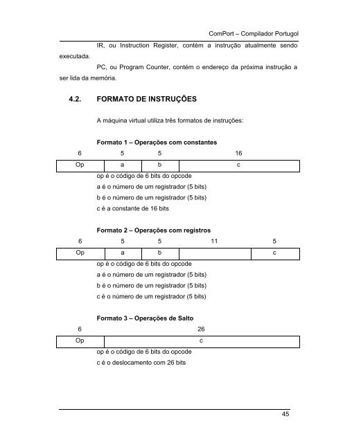 COMPORT – Compilador Portugol - Nilo Menezes