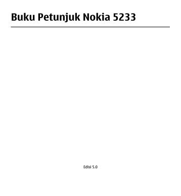 Buku Petunjuk Nokia 5233