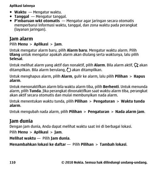 Buku Petunjuk Nokia 5233