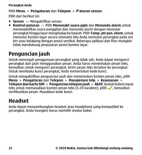 Buku Petunjuk Nokia 5233