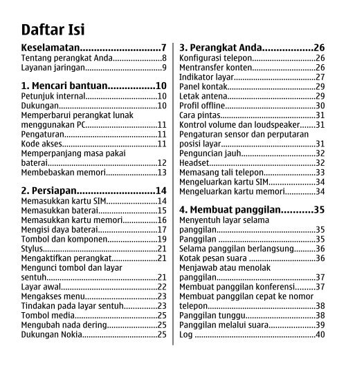 Buku Petunjuk Nokia 5233