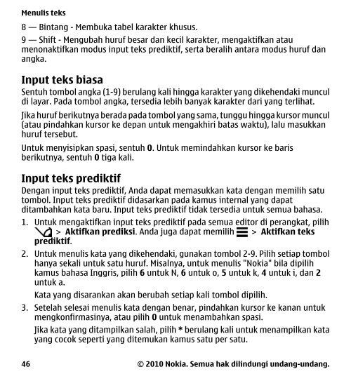 Buku Petunjuk Nokia 5233