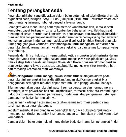 Buku Petunjuk Nokia 5233