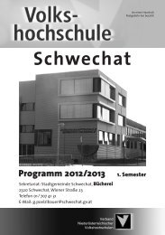 Programm 2012/2013 1. Semester - Stadtgemeinde Schwechat