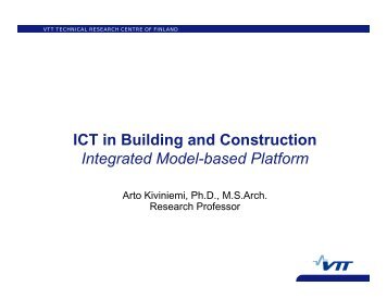 ICT in Building and Construction Integrated Model-based Platform