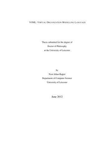 Thesis in computers