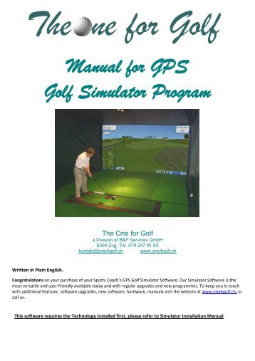 Manual for GPS Golf Simulator Program