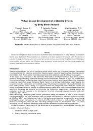 Virtual Design Development of a Steering System by