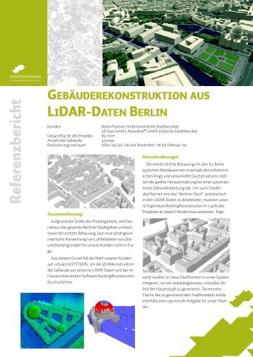 LIDAR-DATEN BERLIN - virtualcitySYSTEMS GmbH